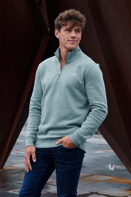 2025 Moss Green Qtr Zip (Unisex)