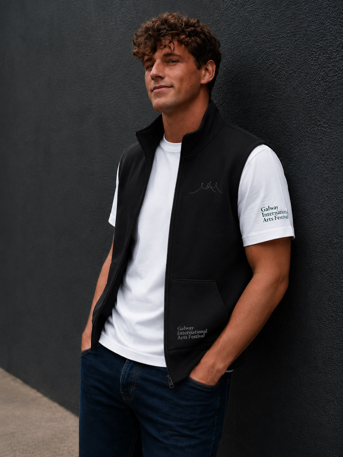 2026 Organic Twill Bodywarmer Black (Unisex)