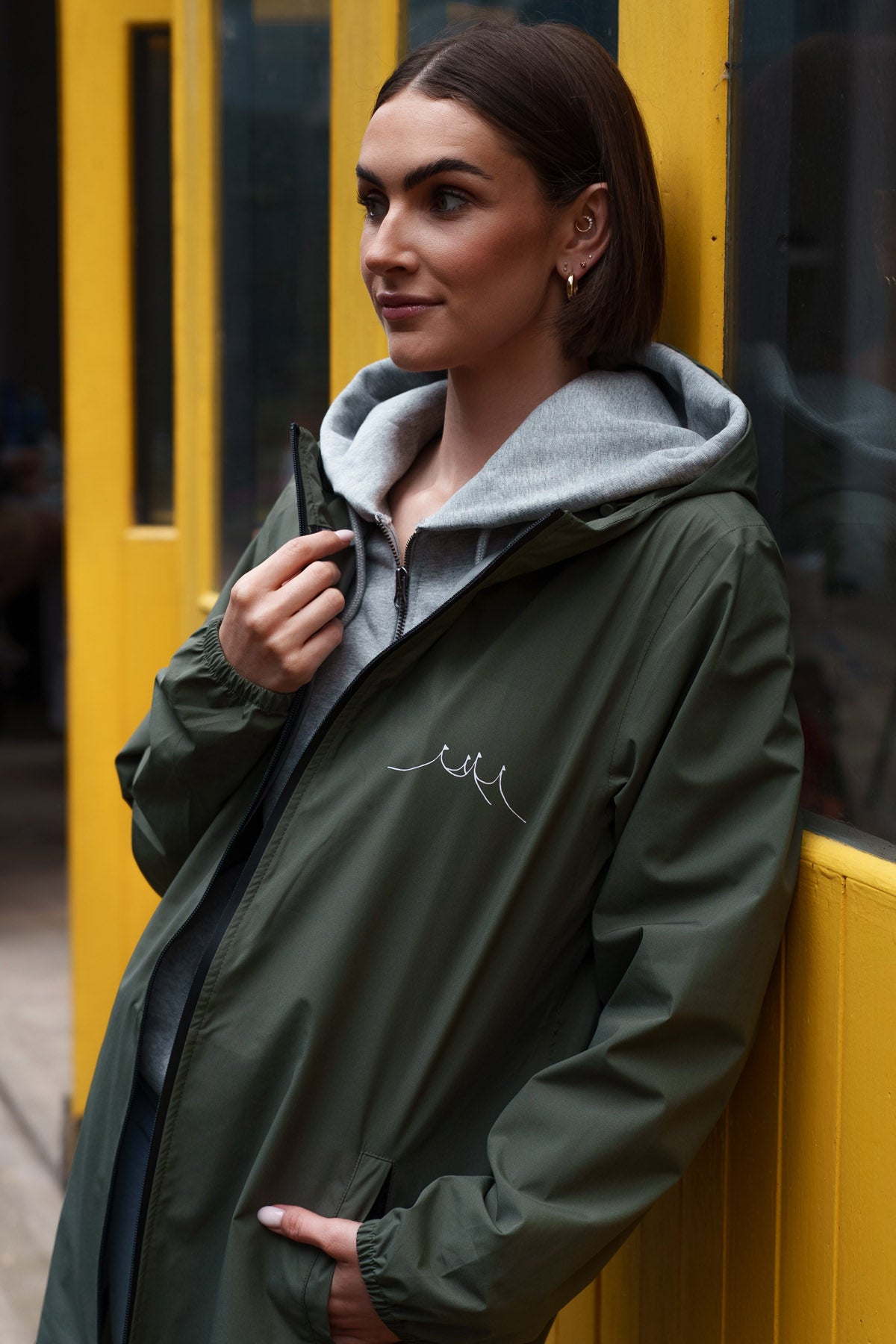 2025 Eco-friendly Unisex Waterproof Jacket (Khaki)