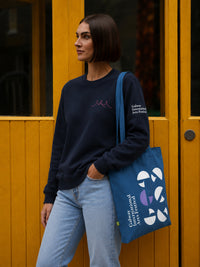 2026 Organic Blue Maxi Tote Bag