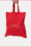 2024 Organic Red 'Big Top' Cotton Maxi Tote Bag